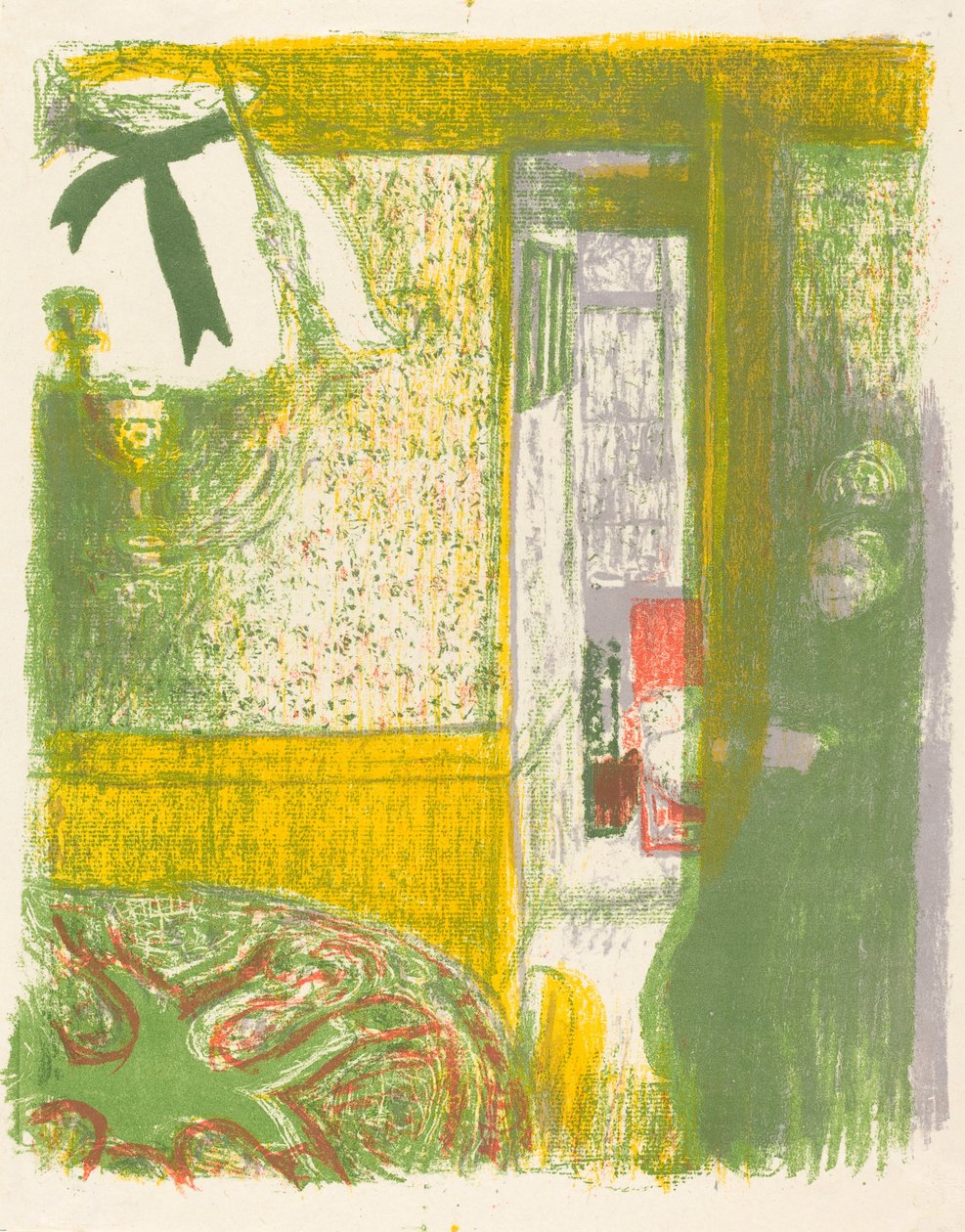 Interiör med hänglampa Interieur a la suspension, 1899. av Edouard Vuillard
