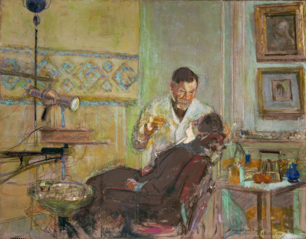 Doktor Georges Viau på sin tandläkarmottagning av Edouard Vuillard