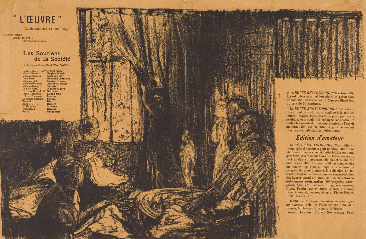 Die Stützen der Gesellschaft av Edouard Vuillard