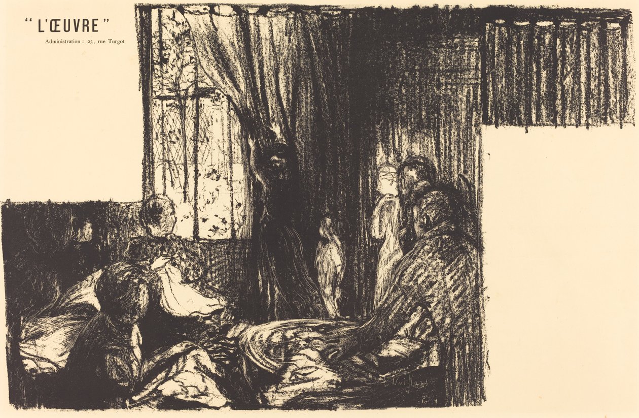 Anhängare av samhället av Edouard Vuillard