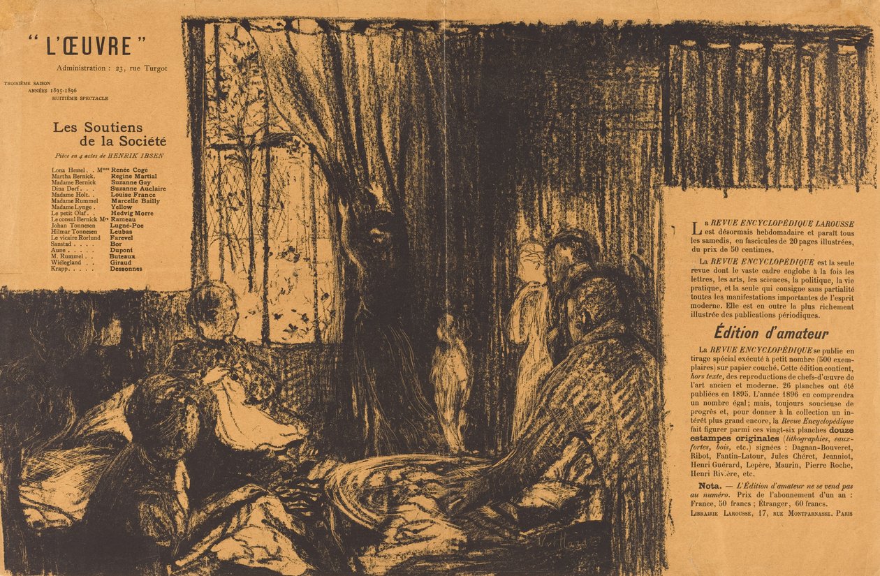 Samhällets anhängare, 1896. av Edouard Vuillard