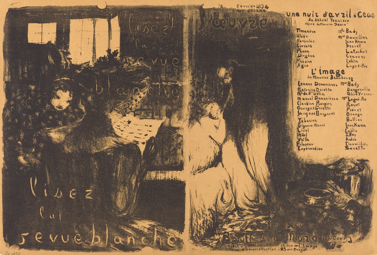 Läs den vita recensionen; En aprilnatt Ceos, The image av Edouard Vuillard