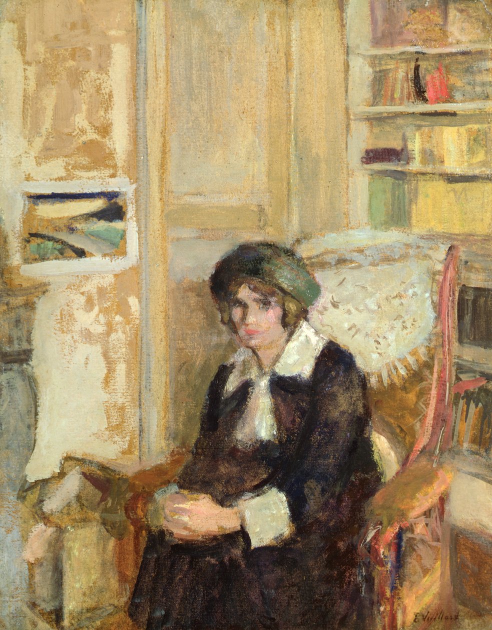 Lucie Belin på Konstnärens hem av Edouard Vuillard