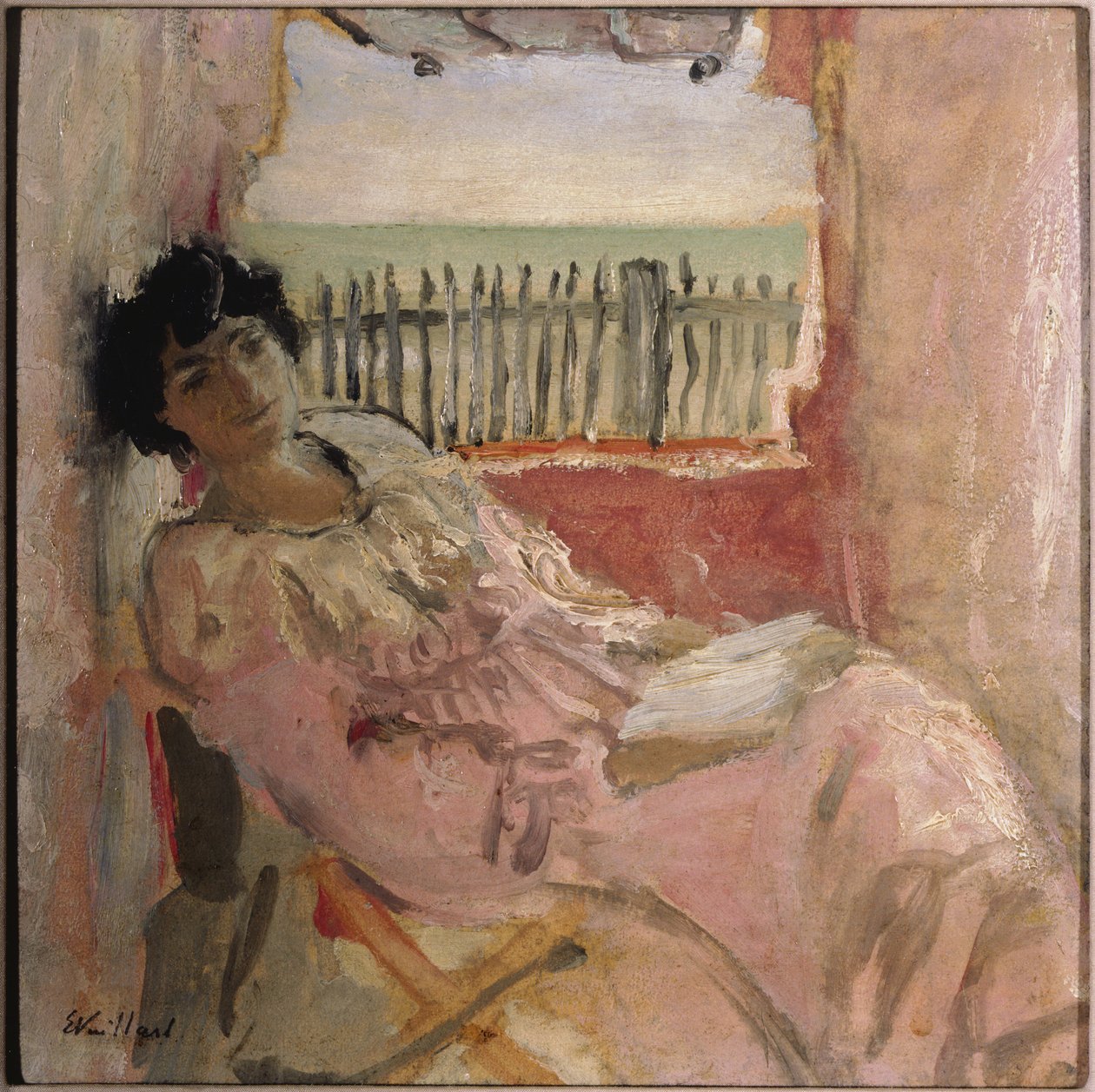 Lucy Hessel vid havet, ca 1904 av Edouard Vuillard