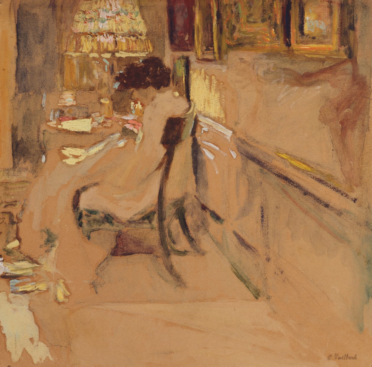 Madam Hessel Sy under lampan, c.1905 av Edouard Vuillard