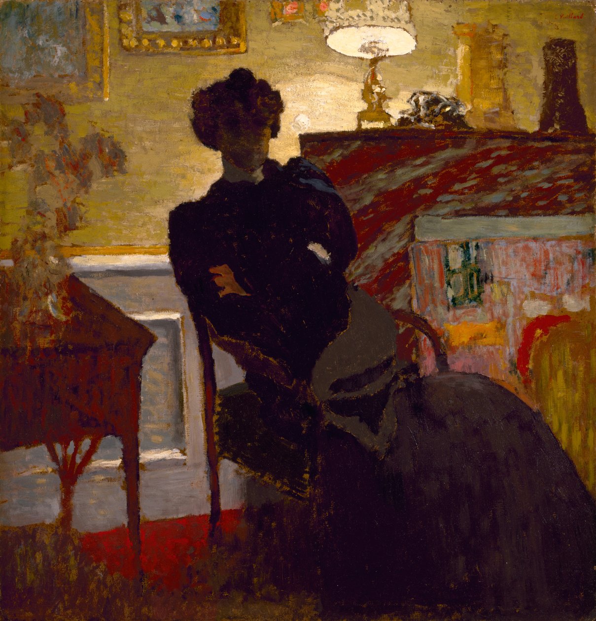 Madame Hessel hemma, ca 1908 av Edouard Vuillard