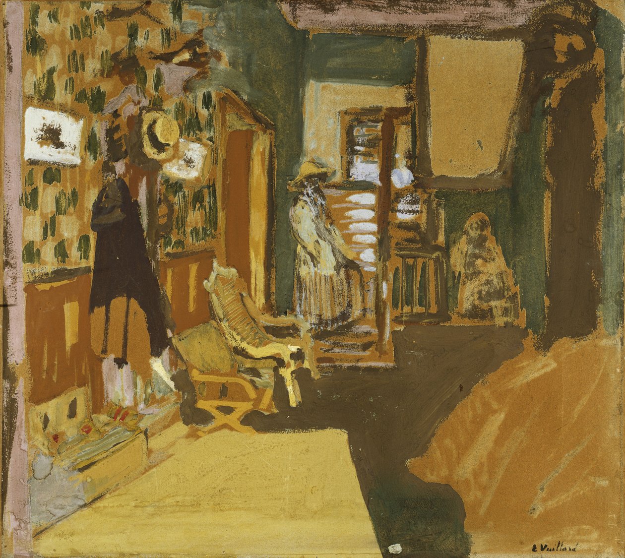 Mme Hessel i korridoren, c.1909 av Edouard Vuillard