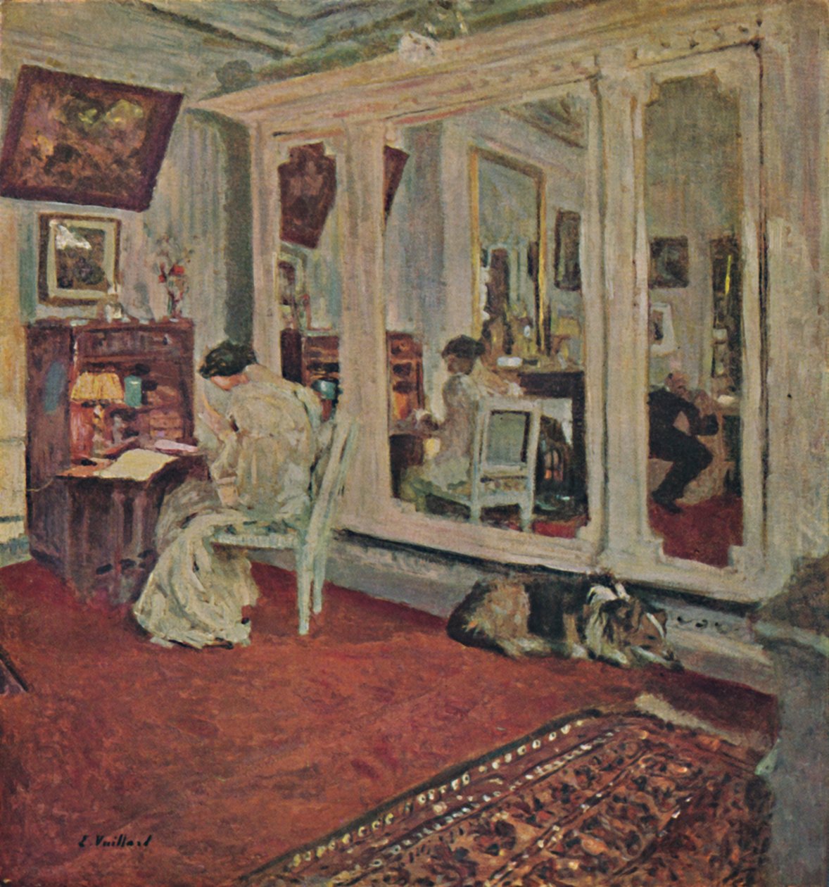 Mme Hessel, rue Rivoli Omkring 1902, c1902, 1946 av Edouard Vuillard