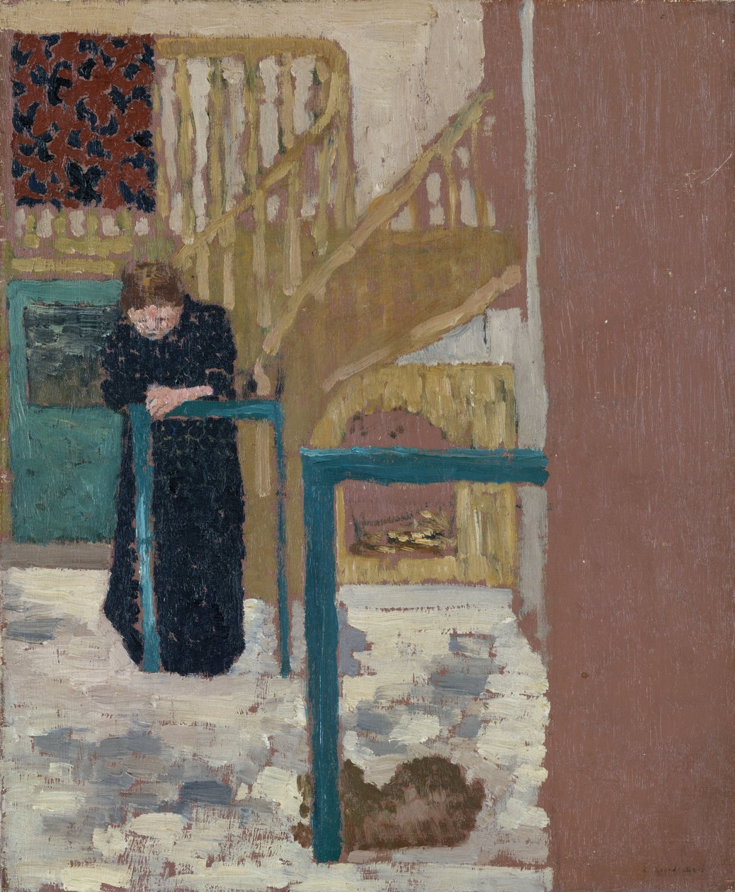 Mme Vuillard i en scenografstudio, 1893-94 av Edouard Vuillard