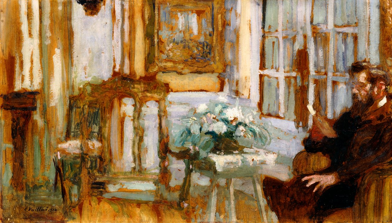 Monsieur Arthur Fontaine i sitt vardagsrum, 1904 av Edouard Vuillard