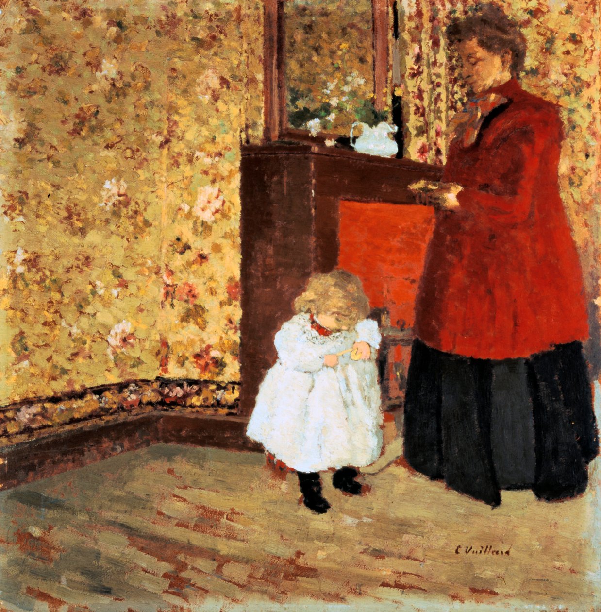 Mor och barn, 1900 av Edouard Vuillard
