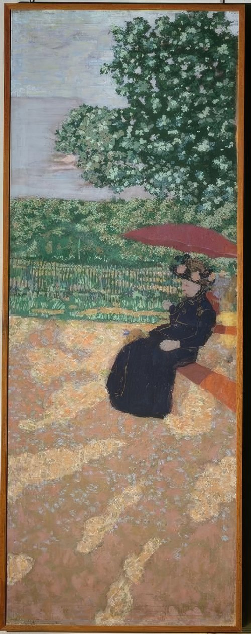 Park i Paris: kvinna i svart av Edouard Vuillard