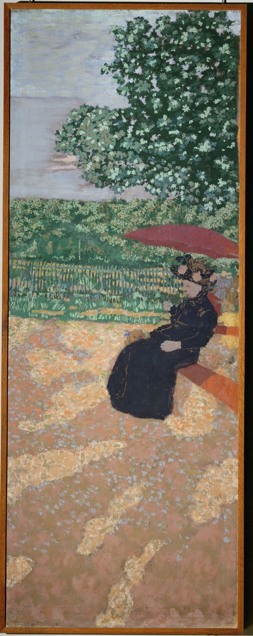 Park i Paris: Damen i svart av Edouard Vuillard