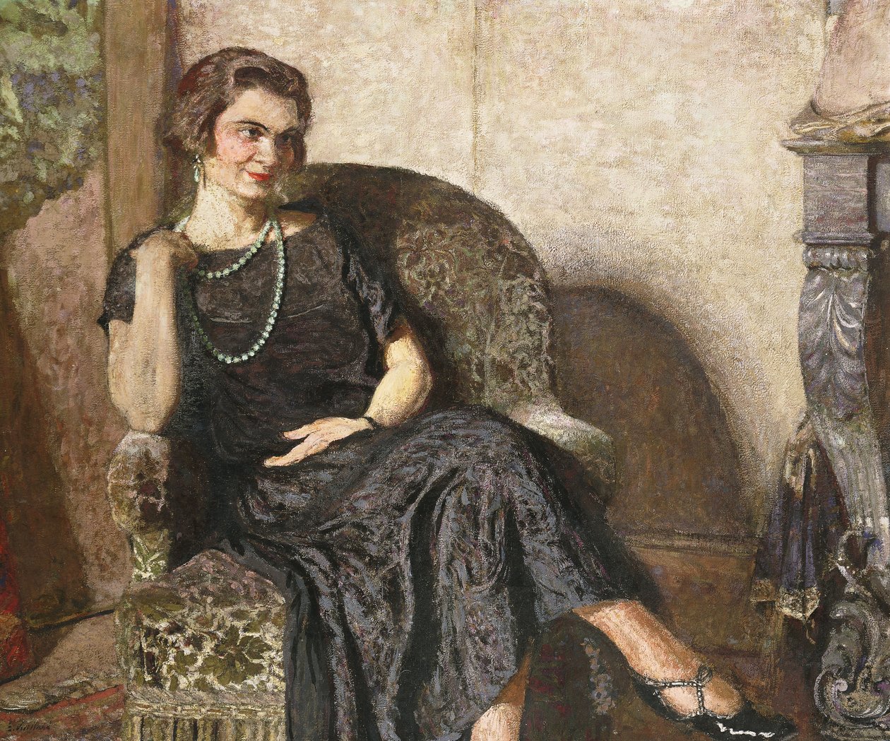 Porträtt av Mme Fridette Satton, 1923 av Edouard Vuillard