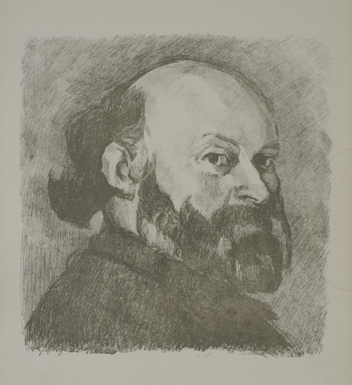 Porträtt av Cézanne av Edouard Vuillard