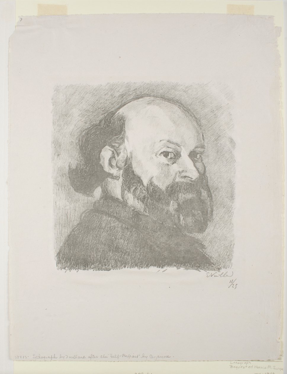 Porträtt av Cézanne av Edouard Vuillard