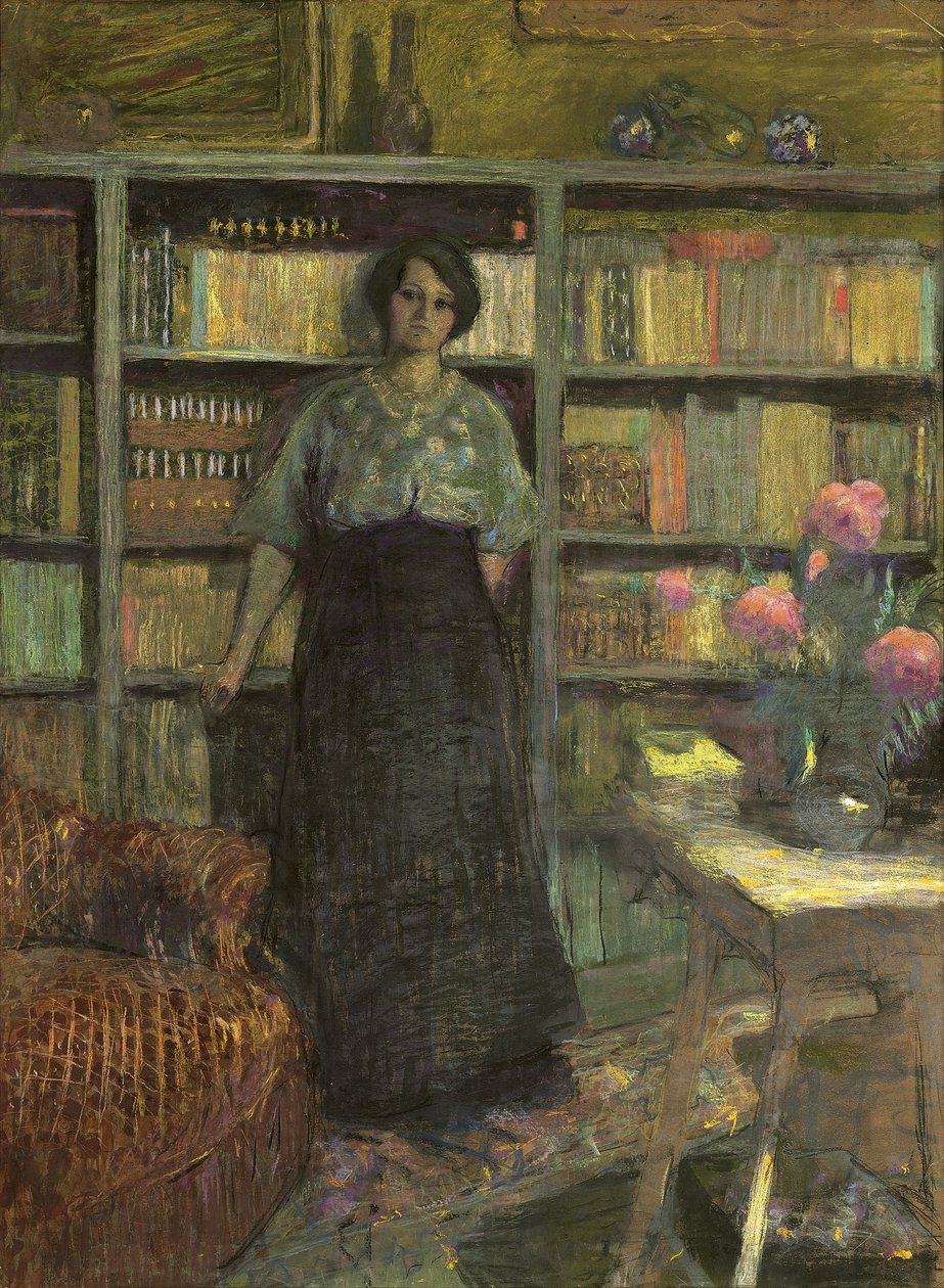Porträtt av Mademoiselle Jacqueline Fontaine, 1911; 1932 av Edouard Vuillard