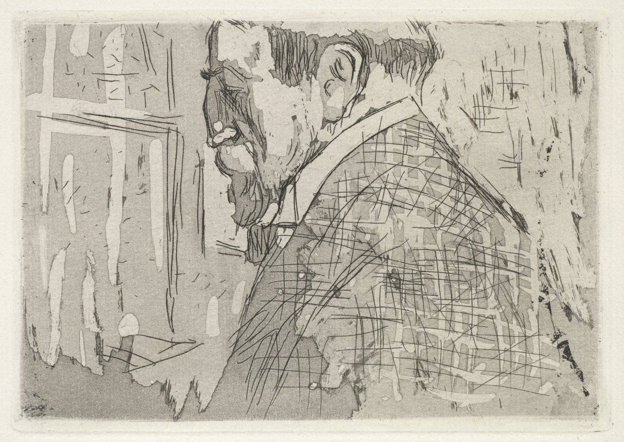 Porträtt av Theo van Rysselberghe av Edouard Vuillard