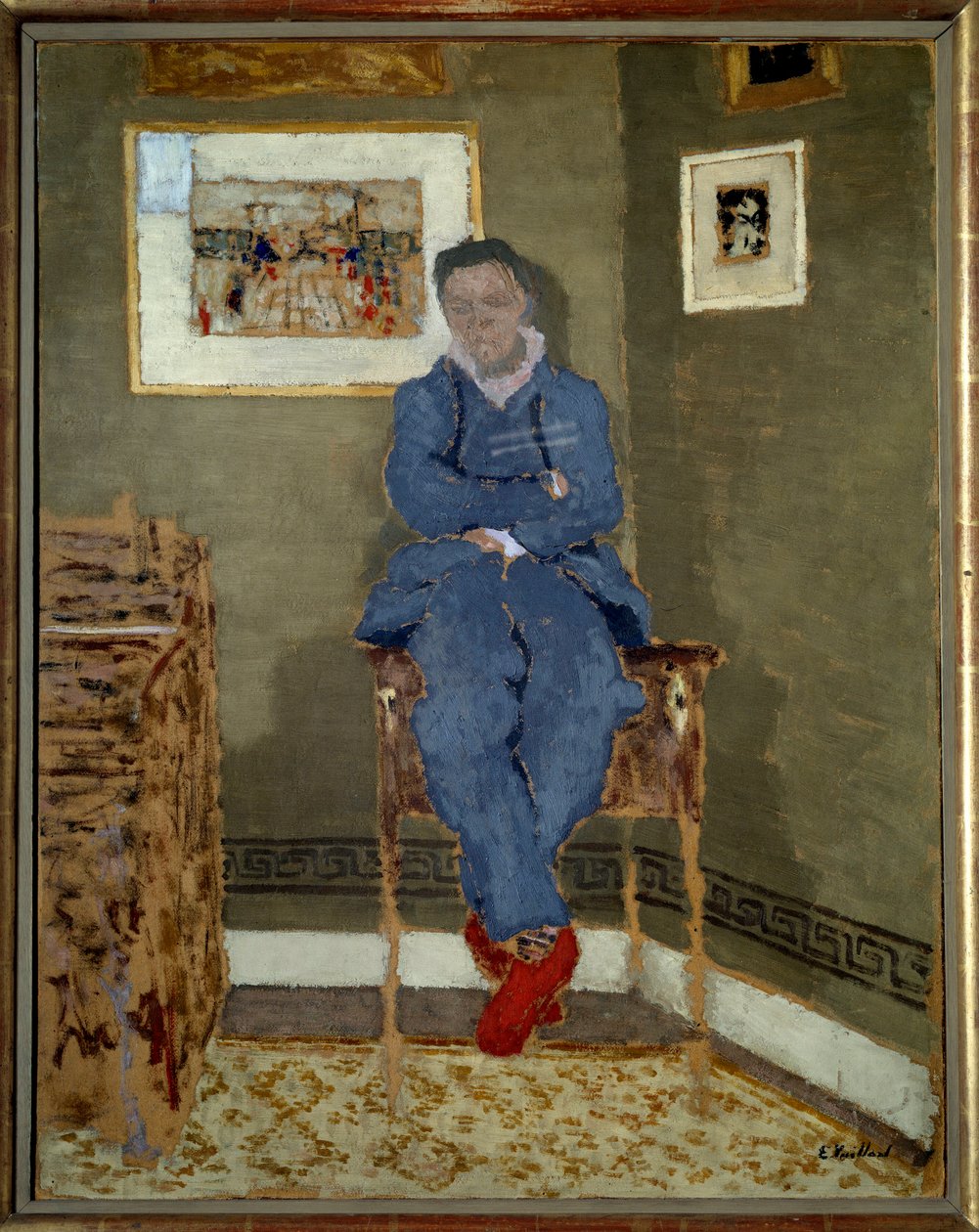 Porträtt av målaren Felix Vallotton (1865-1925) av Edouard Vuillard