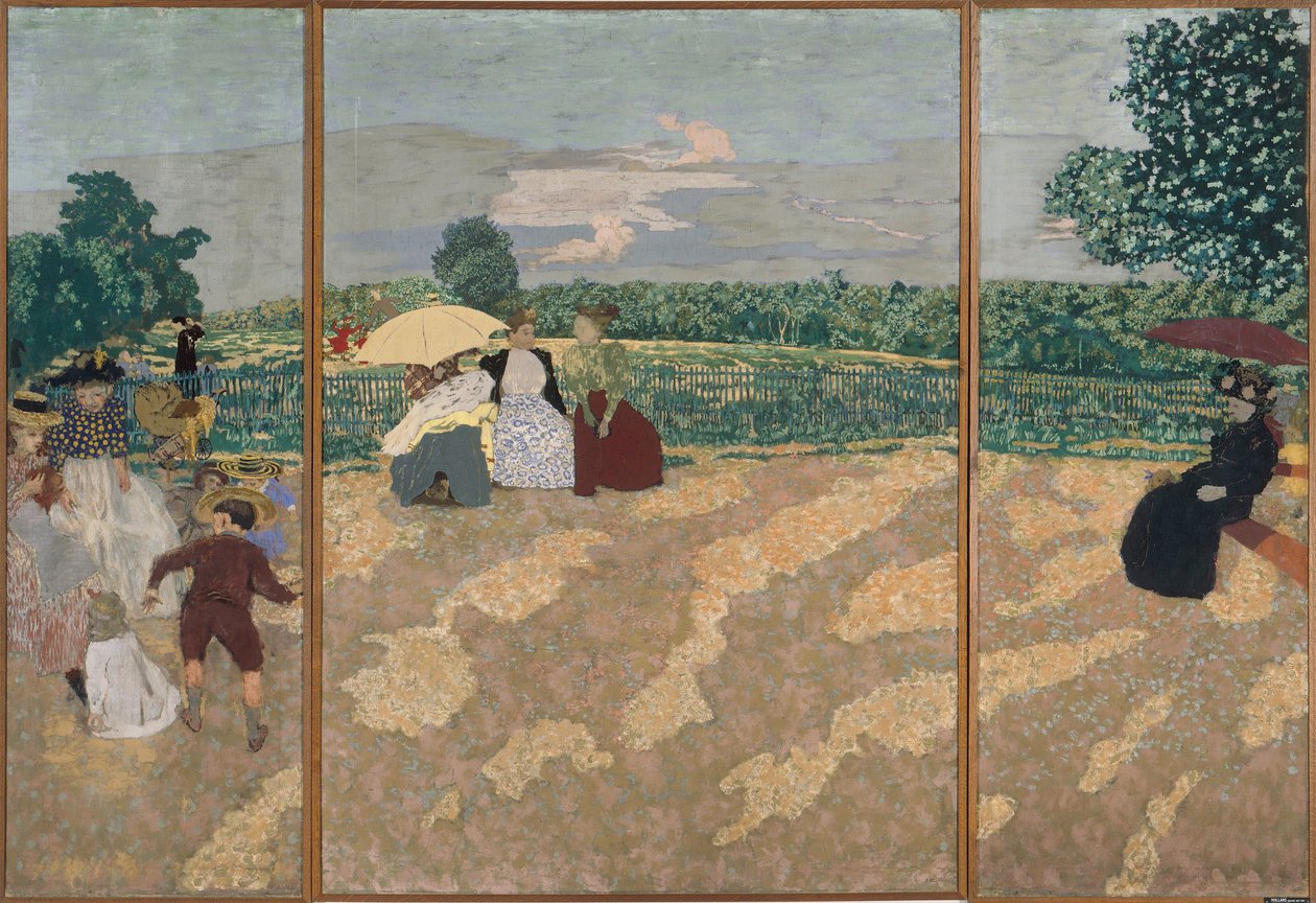 Offentliga trädgårdar, 1894 av Edouard Vuillard