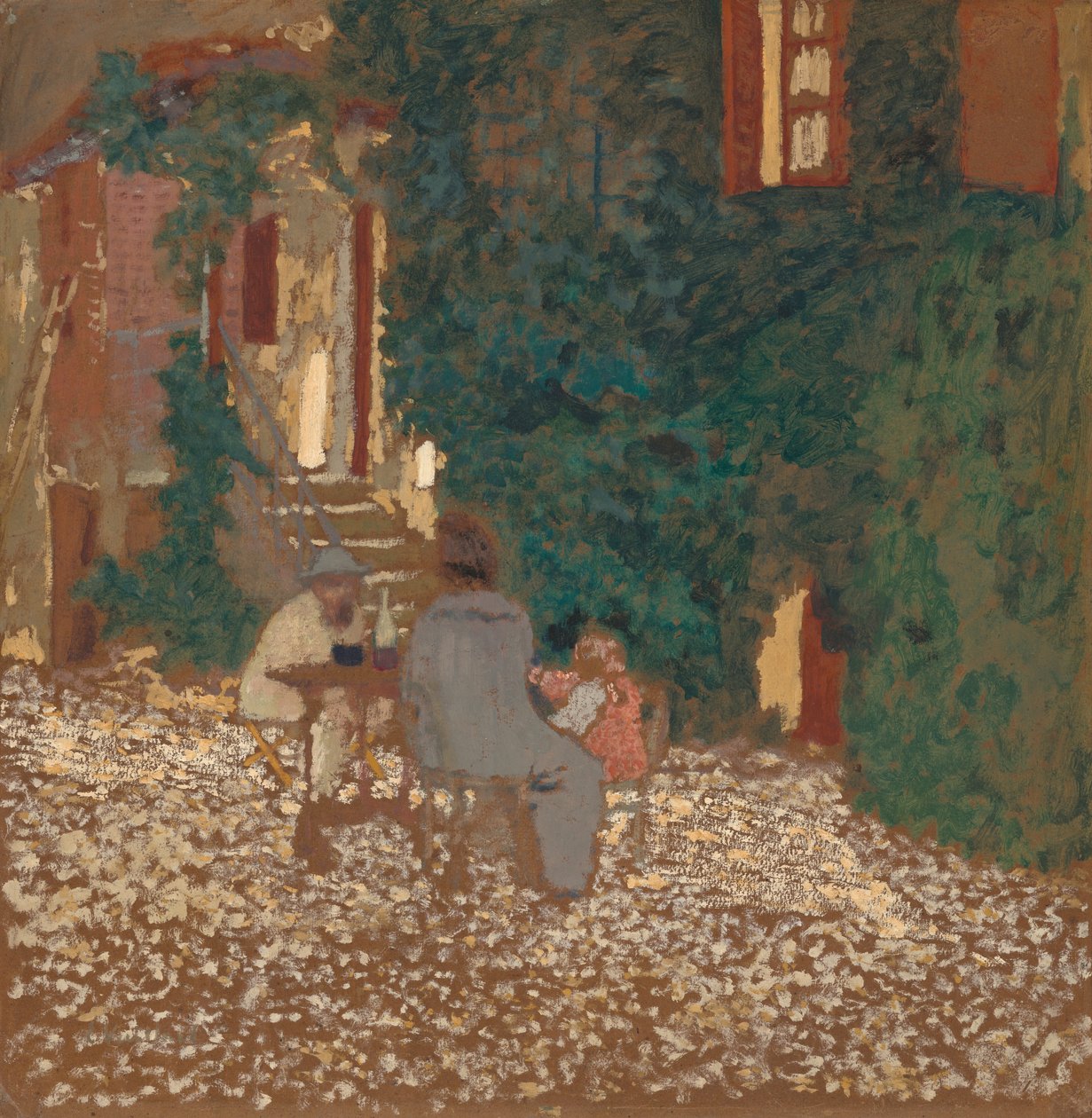 Ompasta i en trädgård, 1898. av Edouard Vuillard