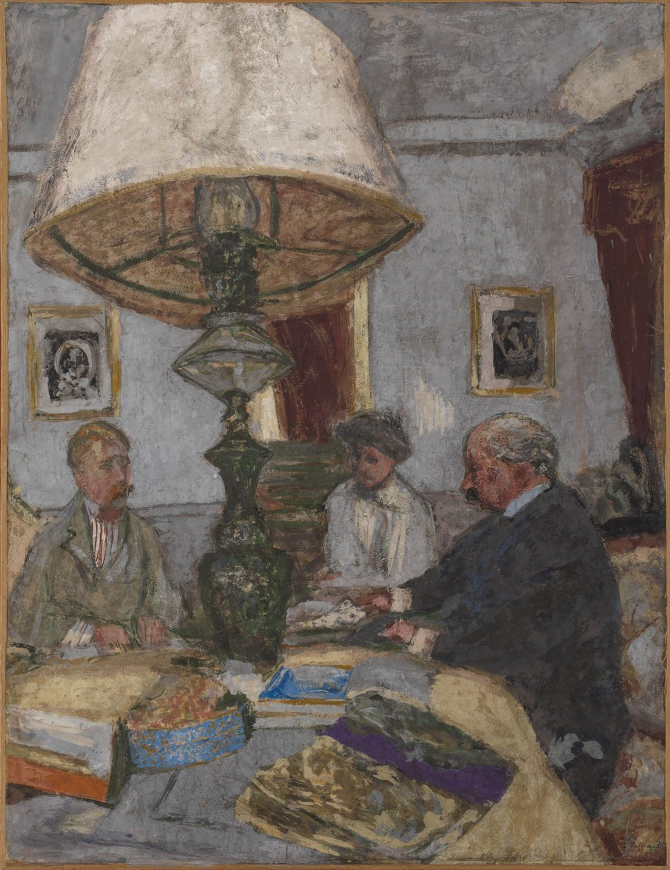 Under den stora lampan i Saint-Jacut av Edouard Vuillard