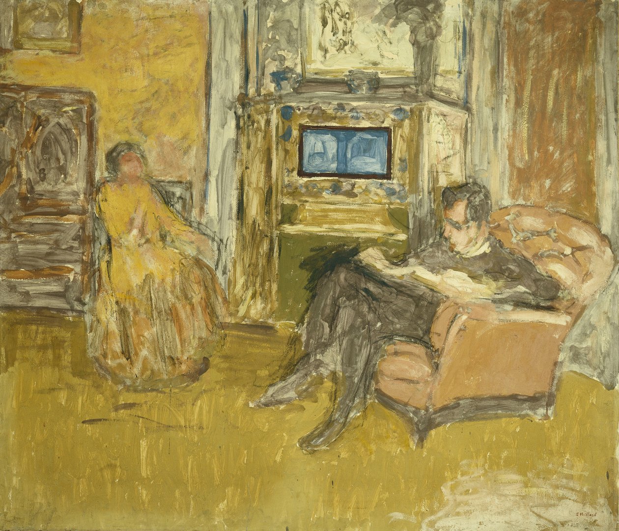 Studera för ett porträtt av Mr, c.1916 av Edouard Vuillard