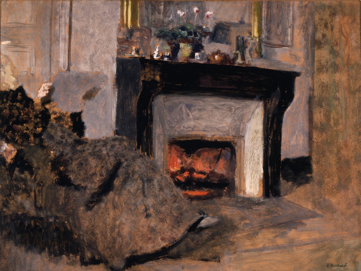 Den öppna spisen av Edouard Vuillard