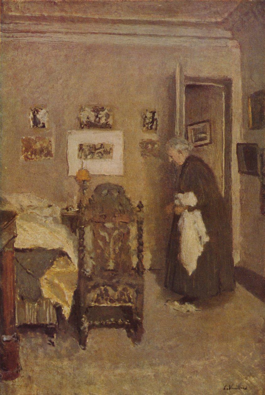 Hushållerskan ca 1925, c1925, 1946 av Edouard Vuillard