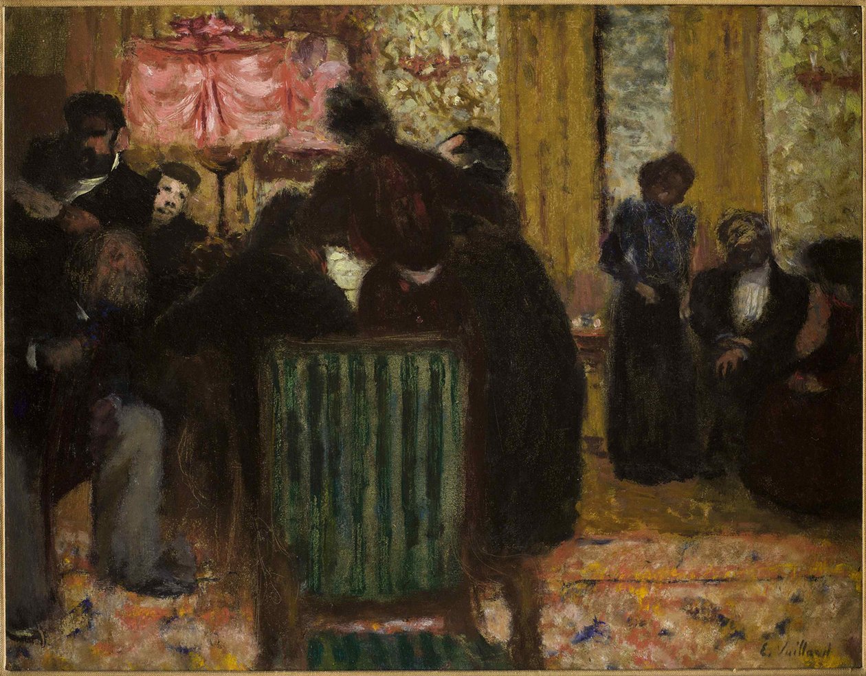 Musikaftonen, ca 1896-1899. av Edouard Vuillard