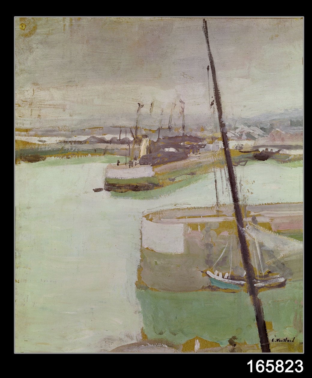 Hamnen i Honfleur, 1919 av Edouard Vuillard