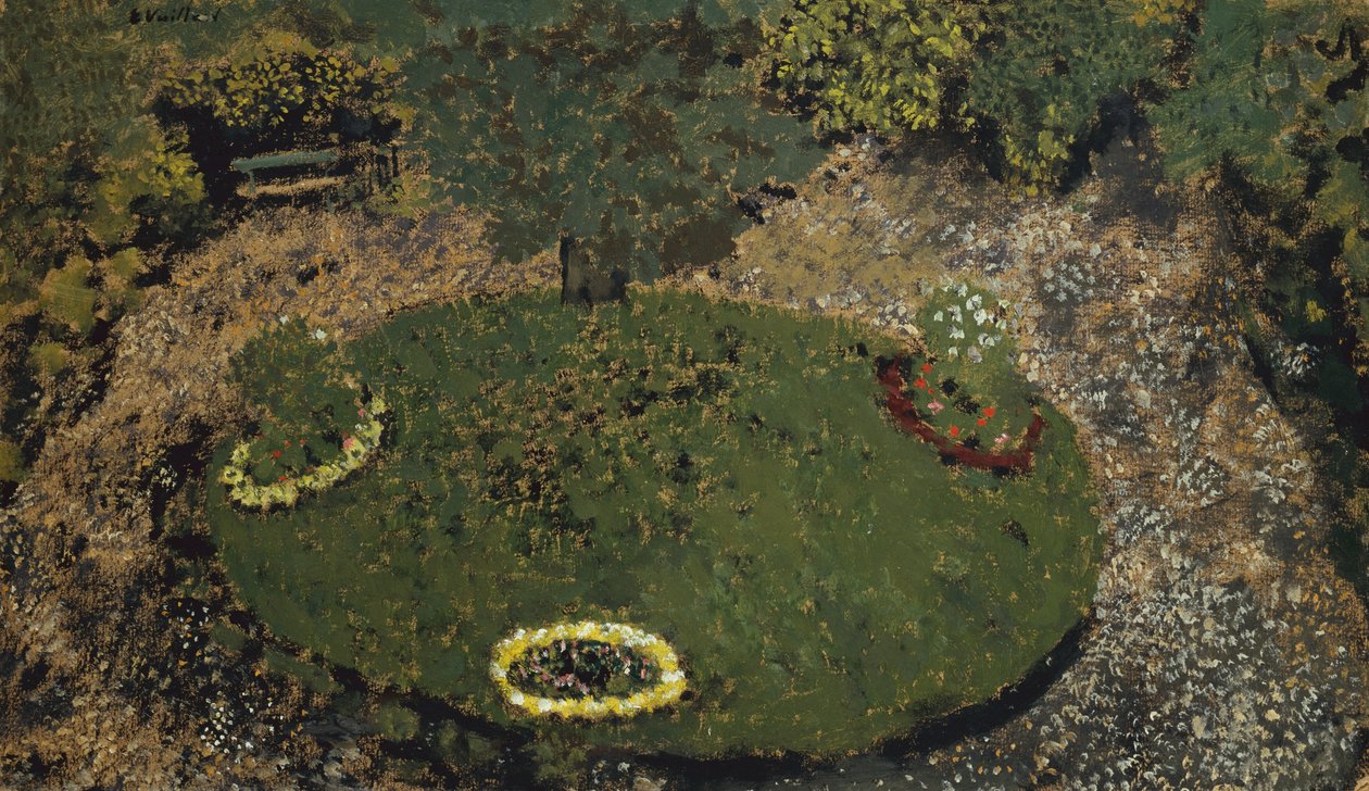 Den runda gräsmattan av Edouard Vuillard