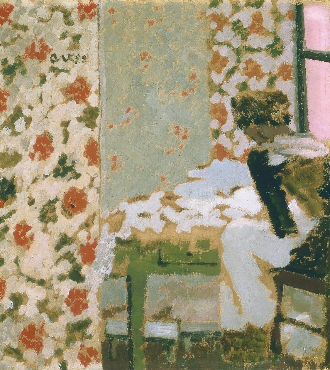 Die Näherin av Edouard Vuillard