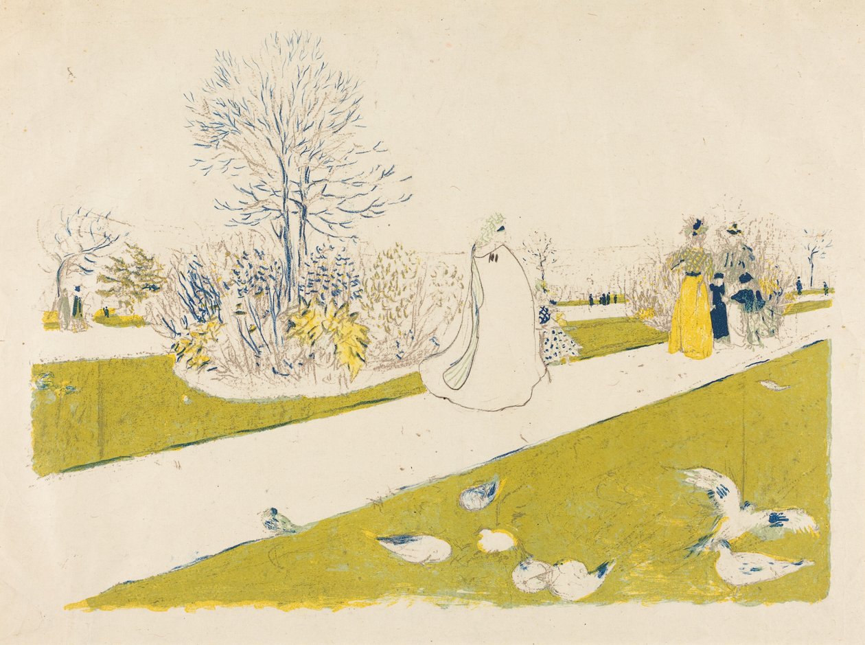 Tuilerieträdgården av Edouard Vuillard