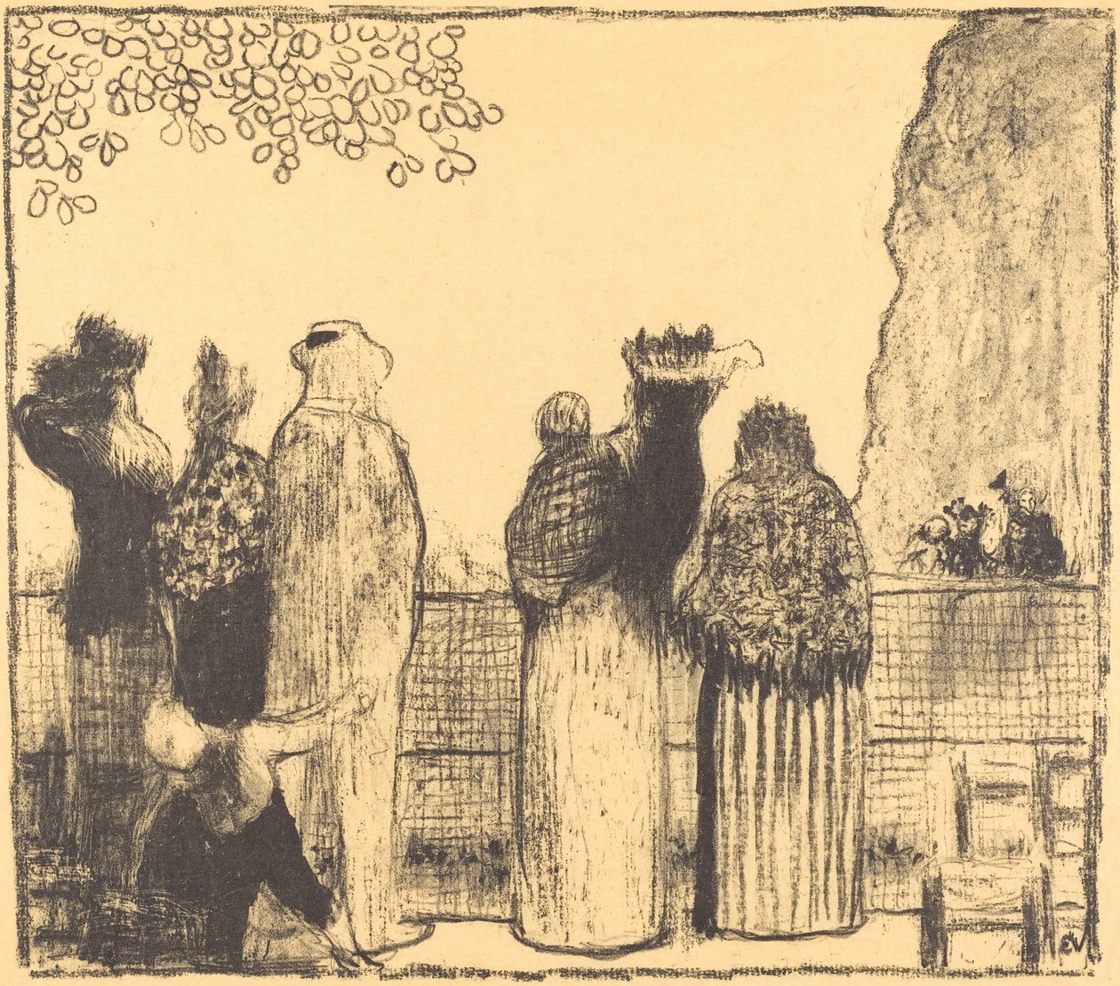 The Tuileries Les Tuileries, publicerad 1895. av Edouard Vuillard