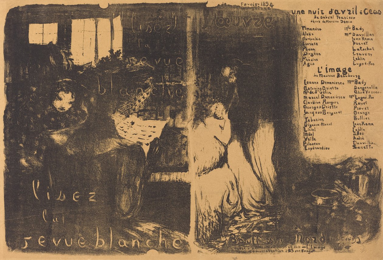 En aprilkväll på VD; Bilden av Edouard Vuillard
