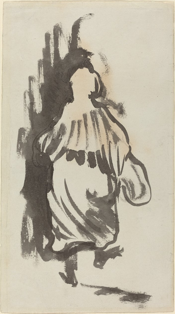 Vandringsfigur sedd bakifrån av Edouard Vuillard