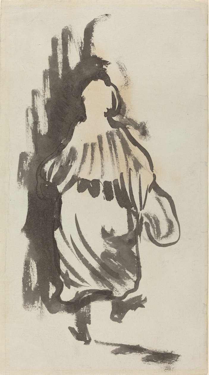 Vandringsfigur sedd bakifrån, ca. 1894. av Edouard Vuillard
