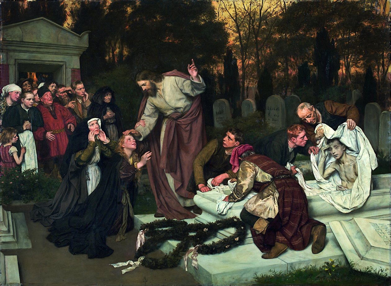 Uppväckandet av Lasarus av Eduard Karl Franz von Gebhardt