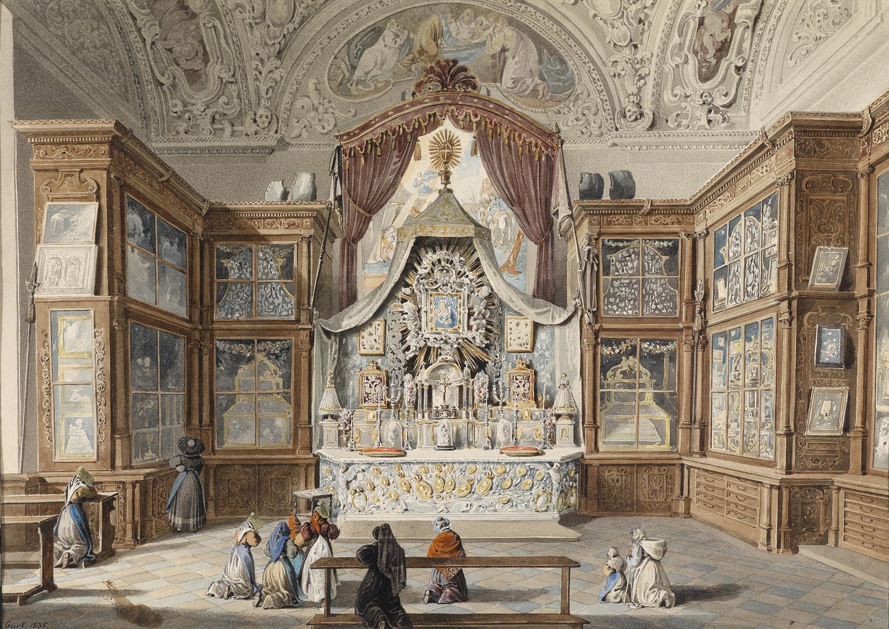 Skattkammaren i Mariazell 1835 av Eduard Gurk
