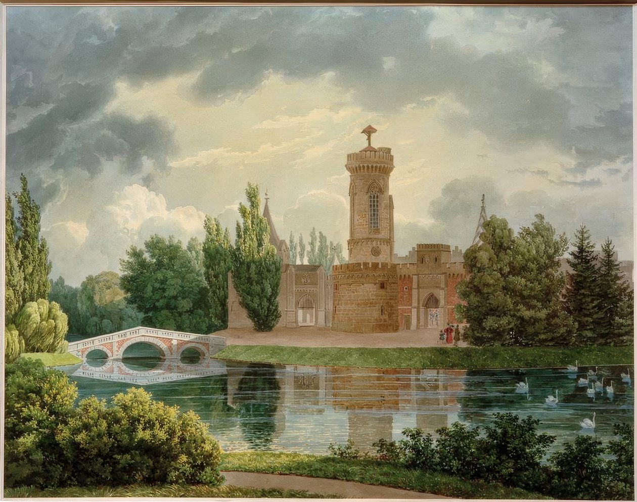 Franzensburg (byggd 1801-1836 under kejsar Franz I; Arch .: Johann Ferdinand Hetzendorf von Hohenberg). av Eduard Gurk