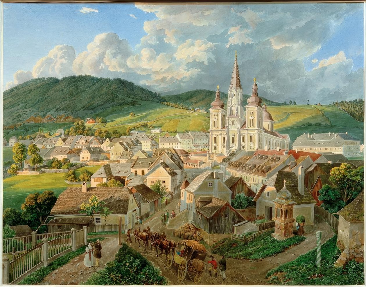 Mariazell (Steiermark, Österrike). av Eduard Gurk
