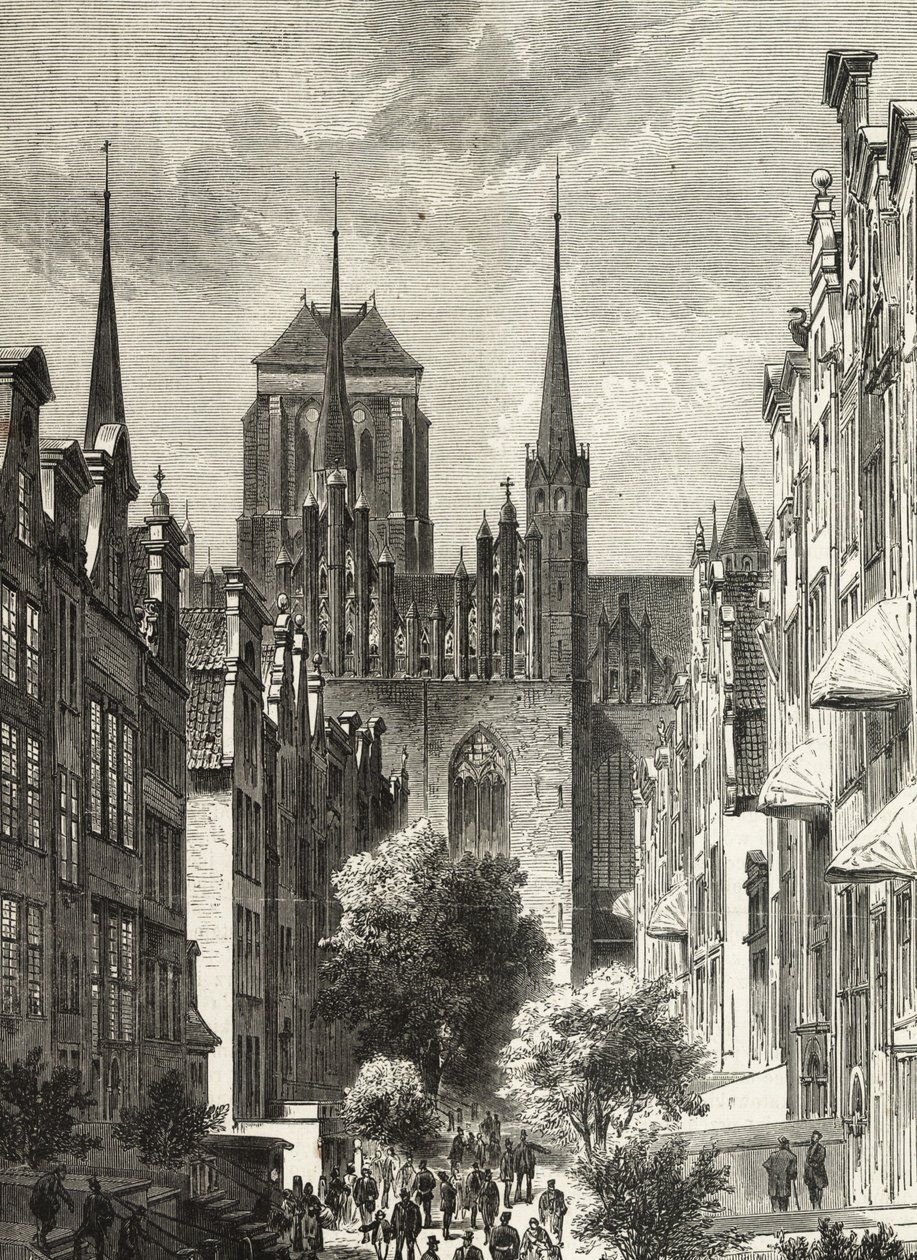 Baksidan av Jungfru Maria kyrka av Eduard Hallberger