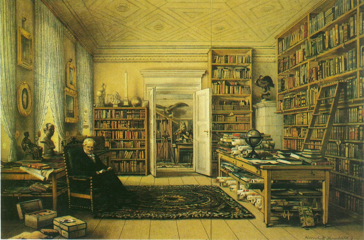 Studie av Alexander von Humboldt av Eduard Hildebrandt