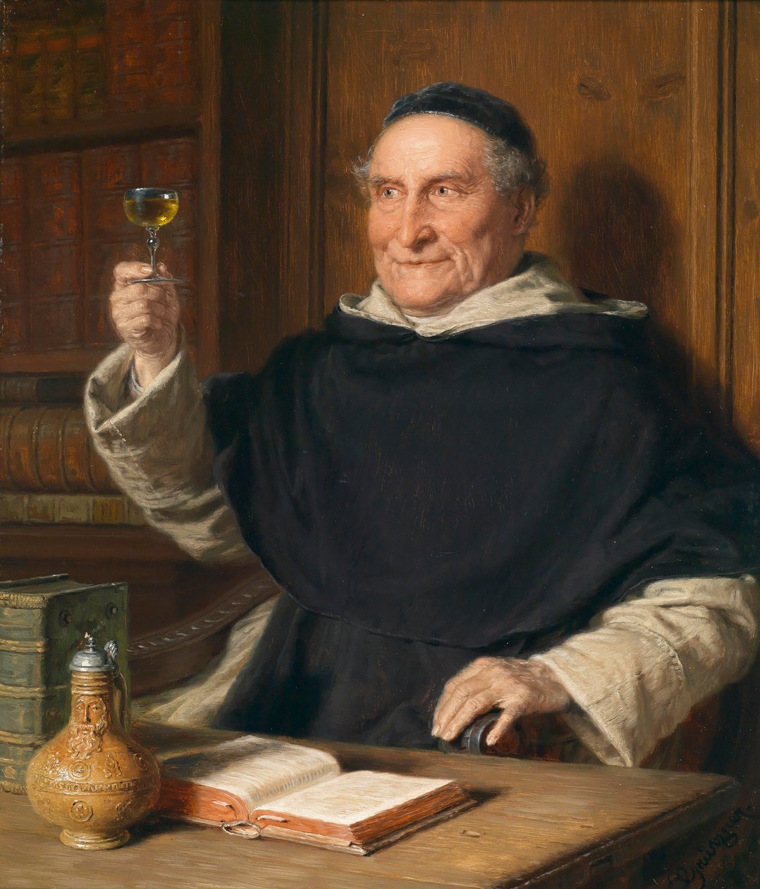 Eduard Grützner In der Studierstube av Eduard von Grutzner