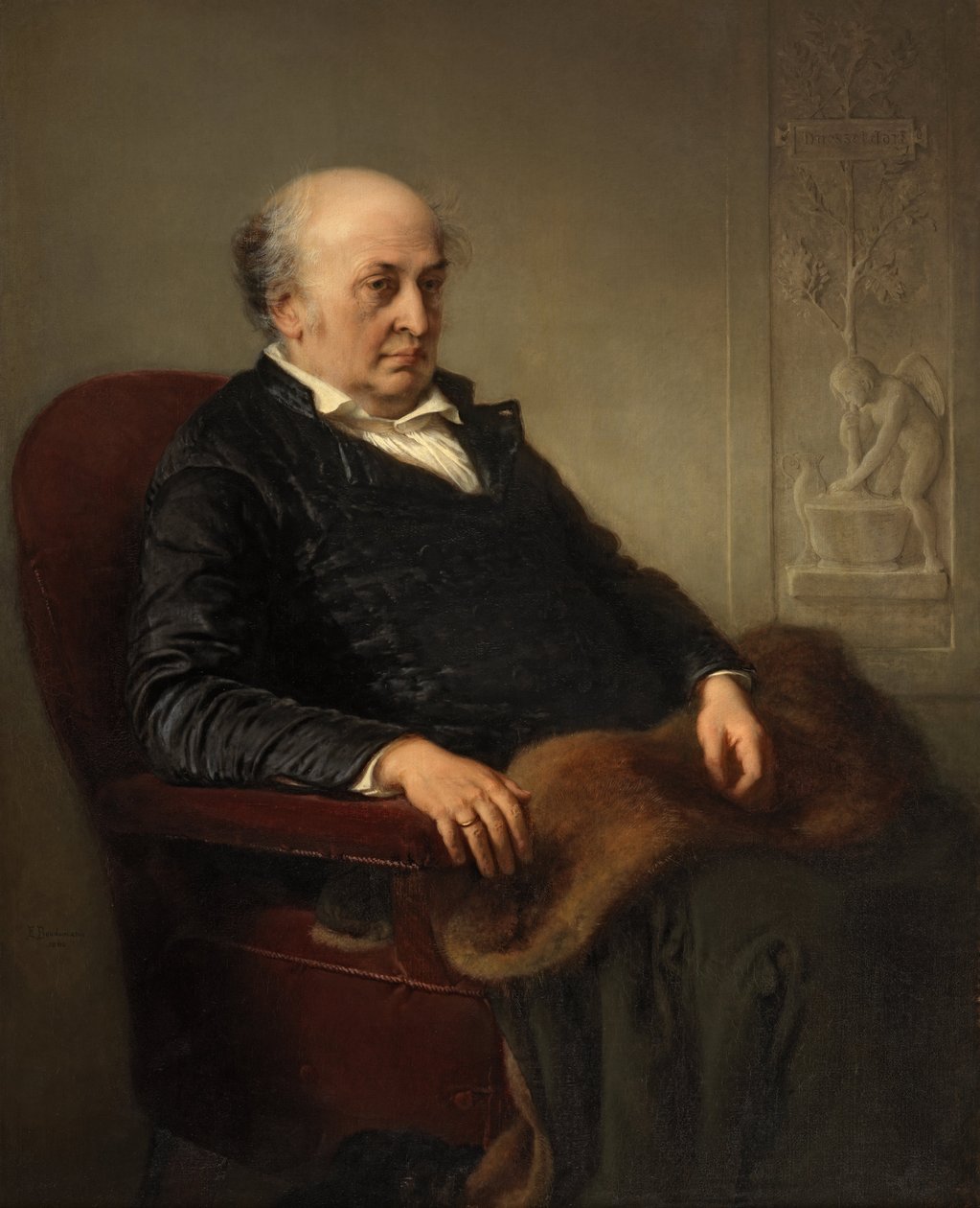 Tyska: Der Maler Wilhelm von Schadow Målaren Målaren Wilhelm von Schadow av Eduard Bendemann