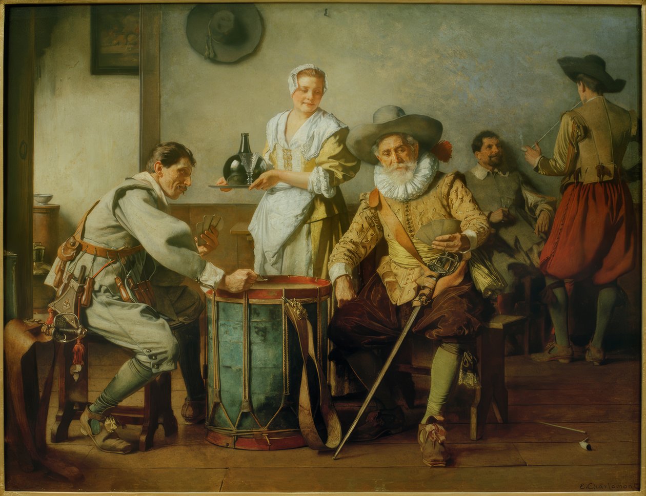 Kortspelare av Eduard Charlemont
