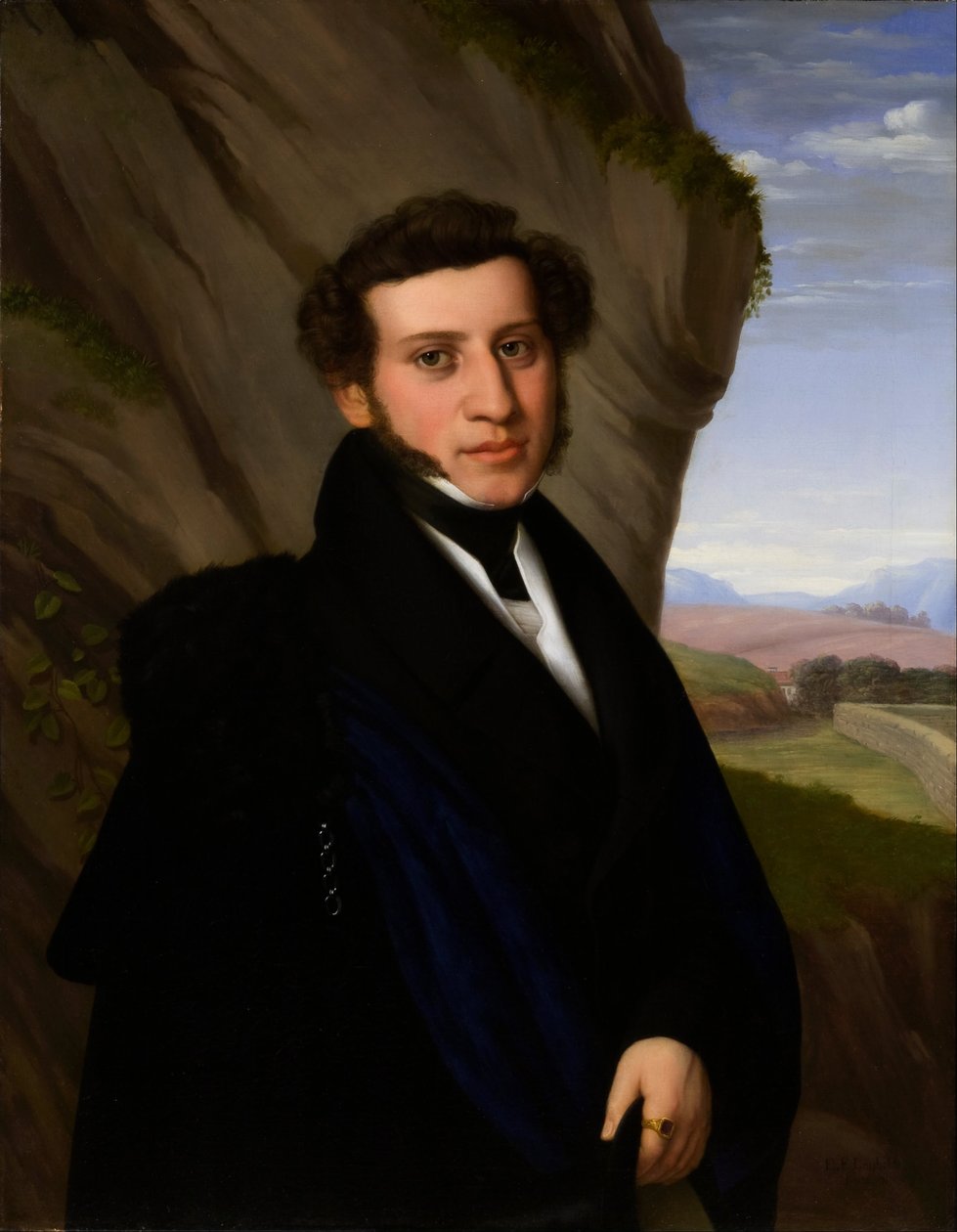 Porträtt av Sam Ehrenstamm av Eduard Friedrich Leybold