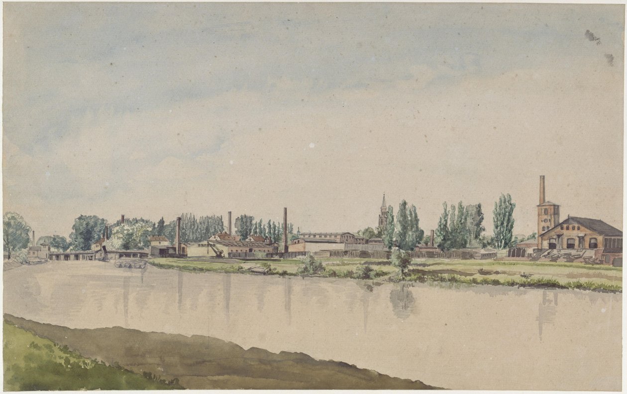 Borsigverken i Moabit av Eduard Gaertner