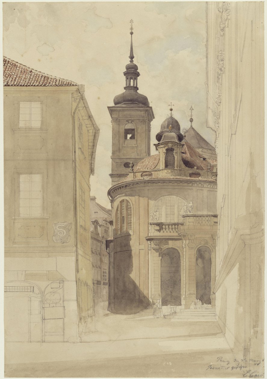 Jesuitkyrkan i Prag av Eduard Gaertner